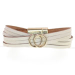Wellmore New Simple Leather Bracelets For Women Multiple Layer Wrap Bracelet Female Jewelry Wholesale 1